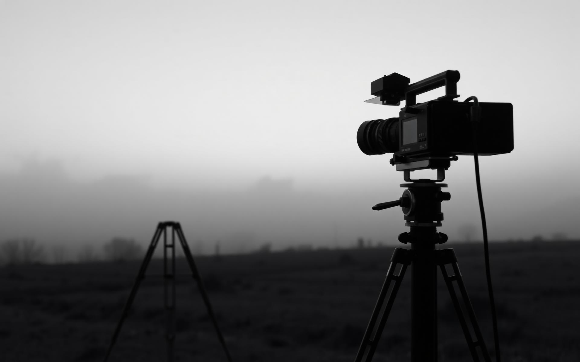 A film set at dawn